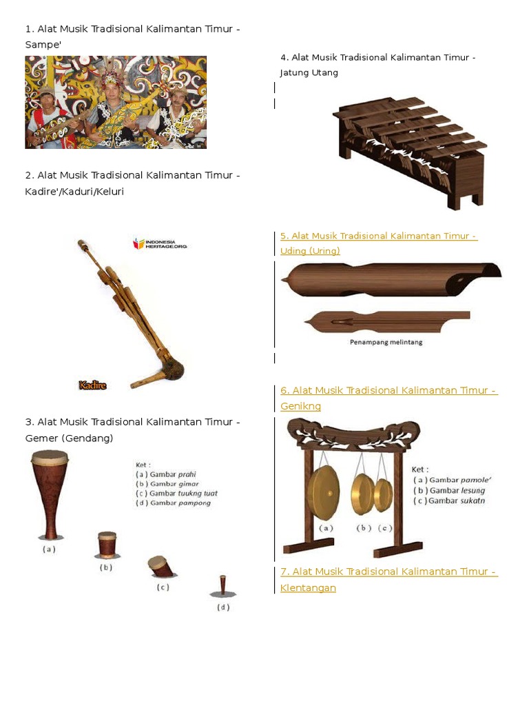 Detail Gambar Alat Musik Kalimantan Timur Nomer 31