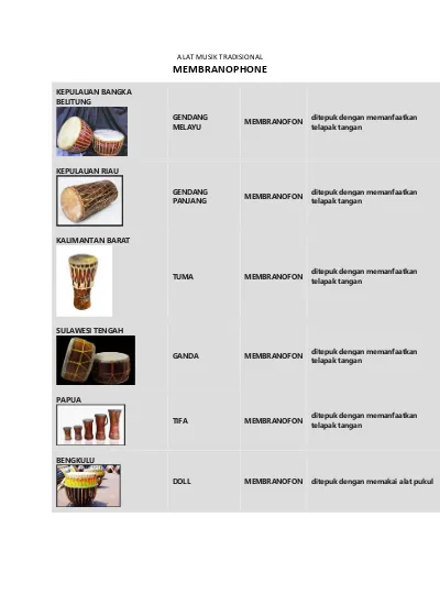 Detail Gambar Alat Musik Membranofon Nomer 33