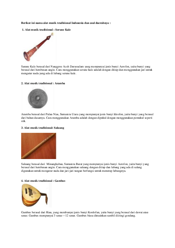 Detail Gambar Alat Musik Tradisional Dan Asal Daerahnya Nomer 34