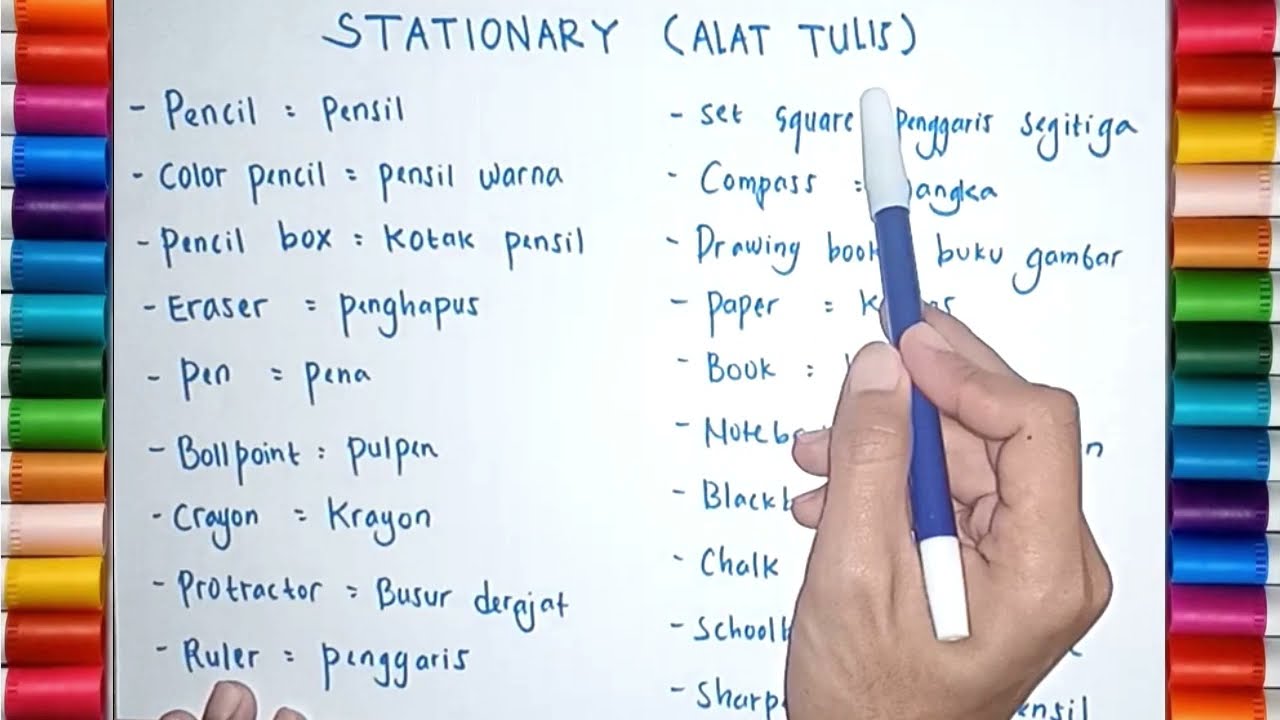 Detail Gambar Alat Sekolah Dalam Bahasa Inggris Nomer 13