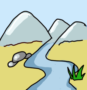 Detail River Drawing Nomer 8