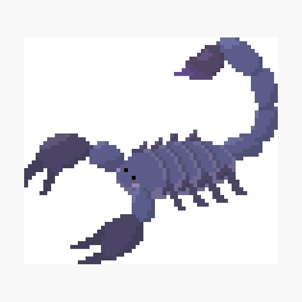 Detail Scorpion Pixel Art Nomer 14