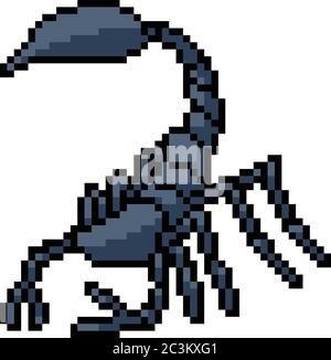 Detail Scorpion Pixel Art Nomer 20