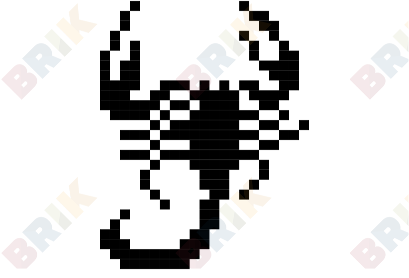 Detail Scorpion Pixel Art Nomer 22