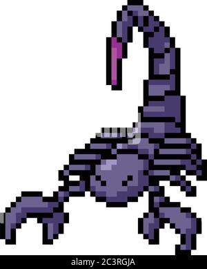 Detail Scorpion Pixel Art Nomer 26