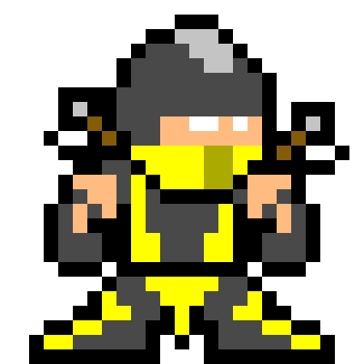 Detail Scorpion Pixel Art Nomer 3