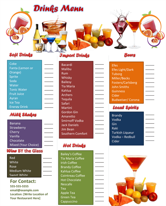 Detail Drinks Menu Nomer 9