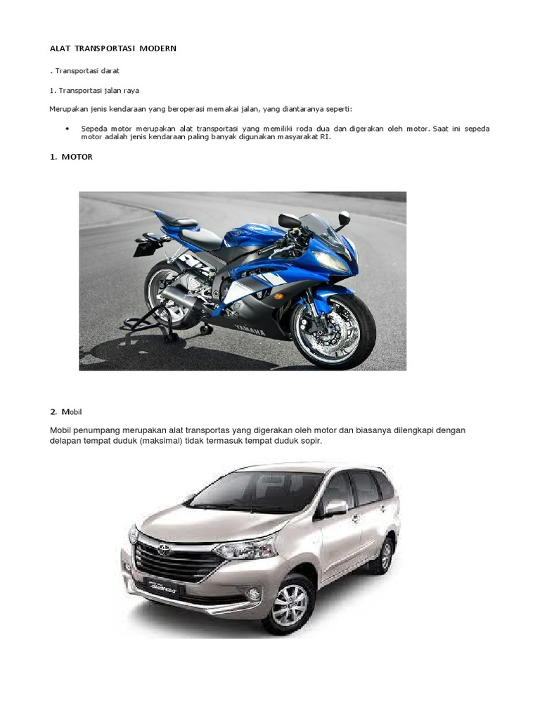 Detail Gambar Alat Transportasi Darat Sepeda Motor Nomer 35