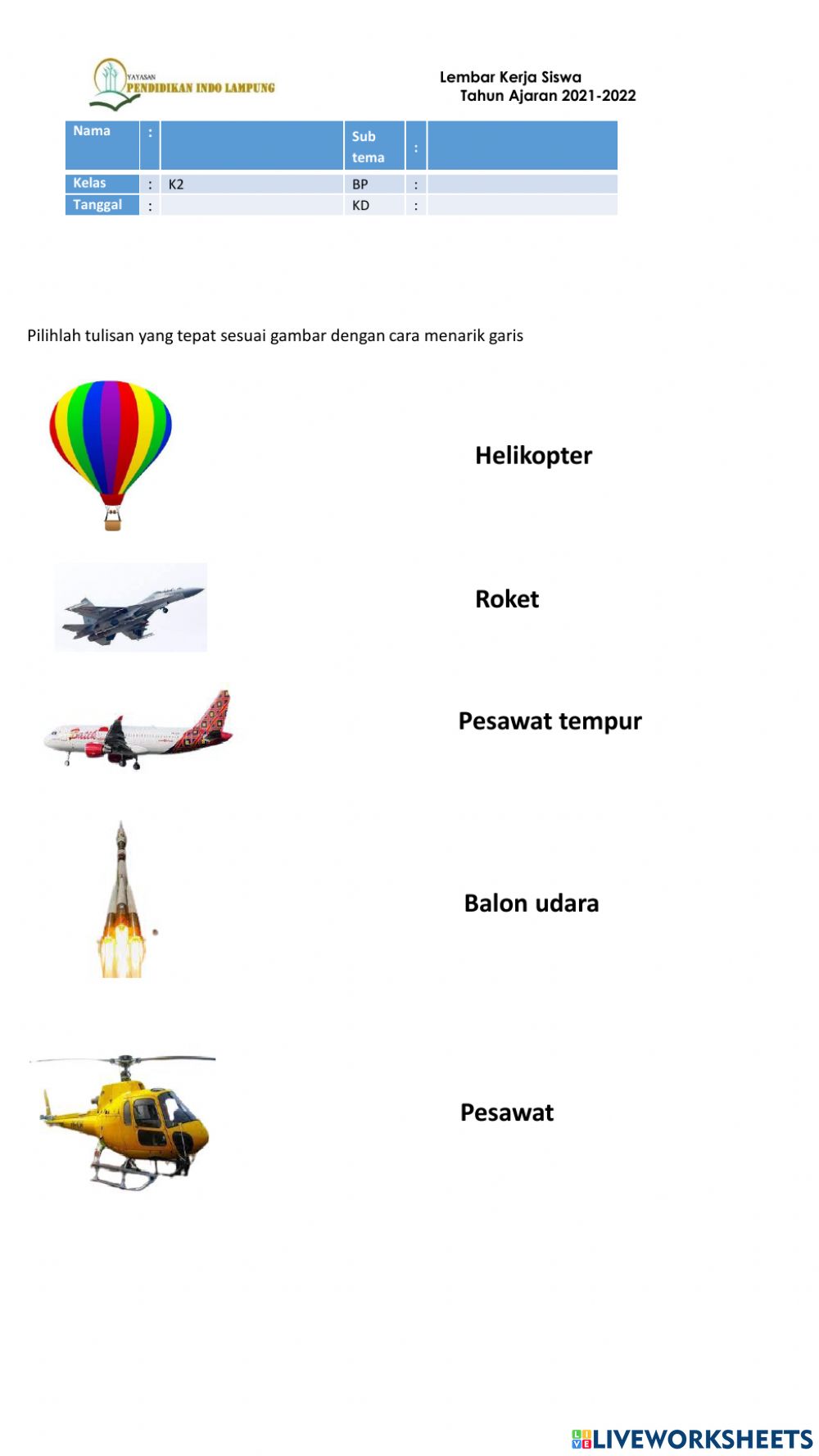 Gambar Alat Transportasi Udara - KibrisPDR