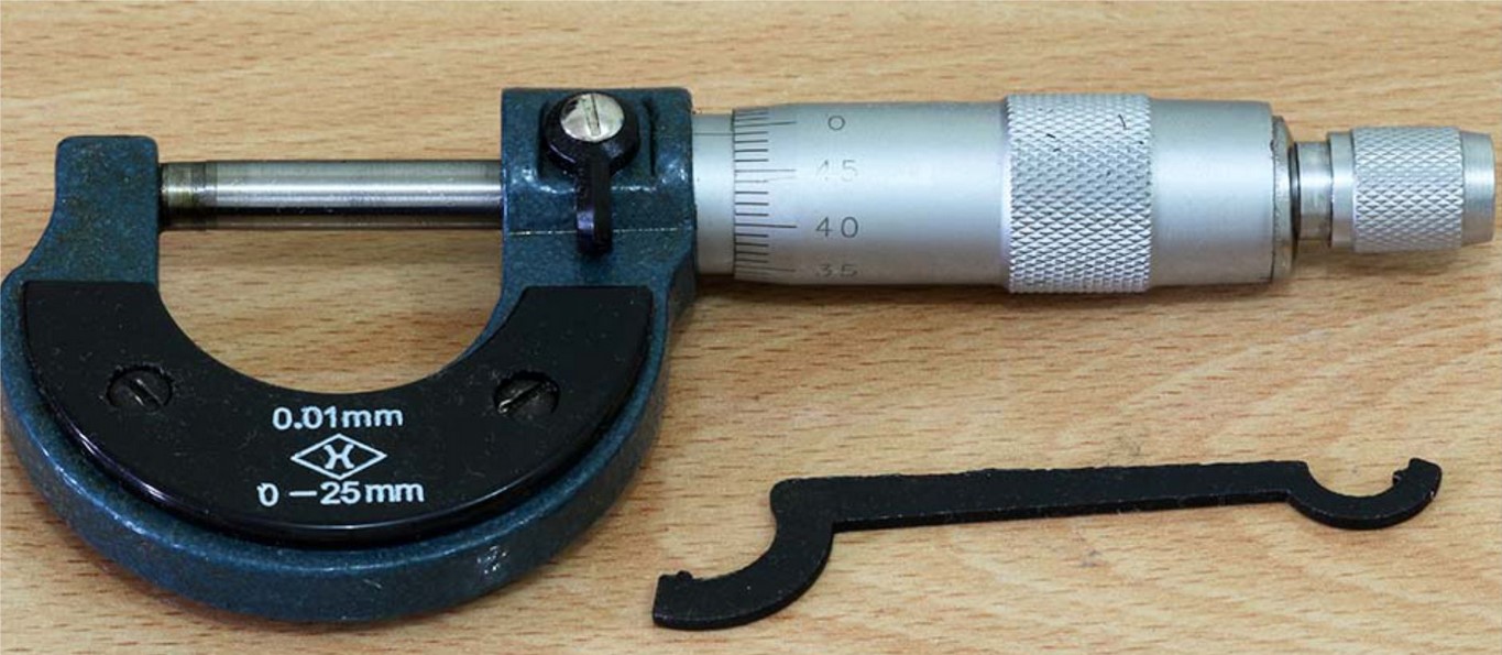Detail Gambar Alat Ukur Mikrometer Sekrup Nomer 20