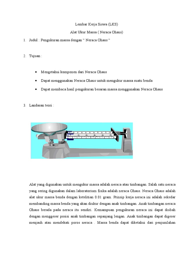 Detail Gambar Alat Ukur Neraca Ohauss Nomer 44