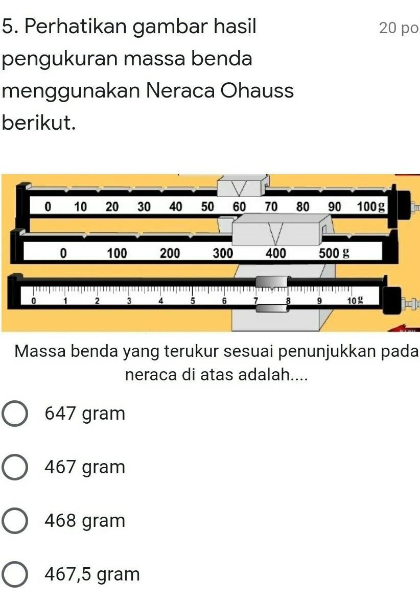 Detail Gambar Alat Ukur Neraca Ohauss Nomer 47