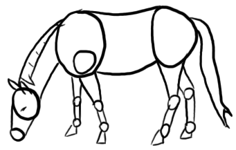 Detail Pferd Vorlage Einfach Nomer 17