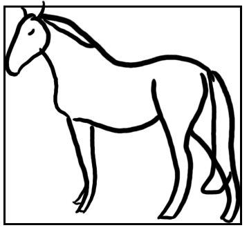 Detail Pferd Vorlage Einfach Nomer 21