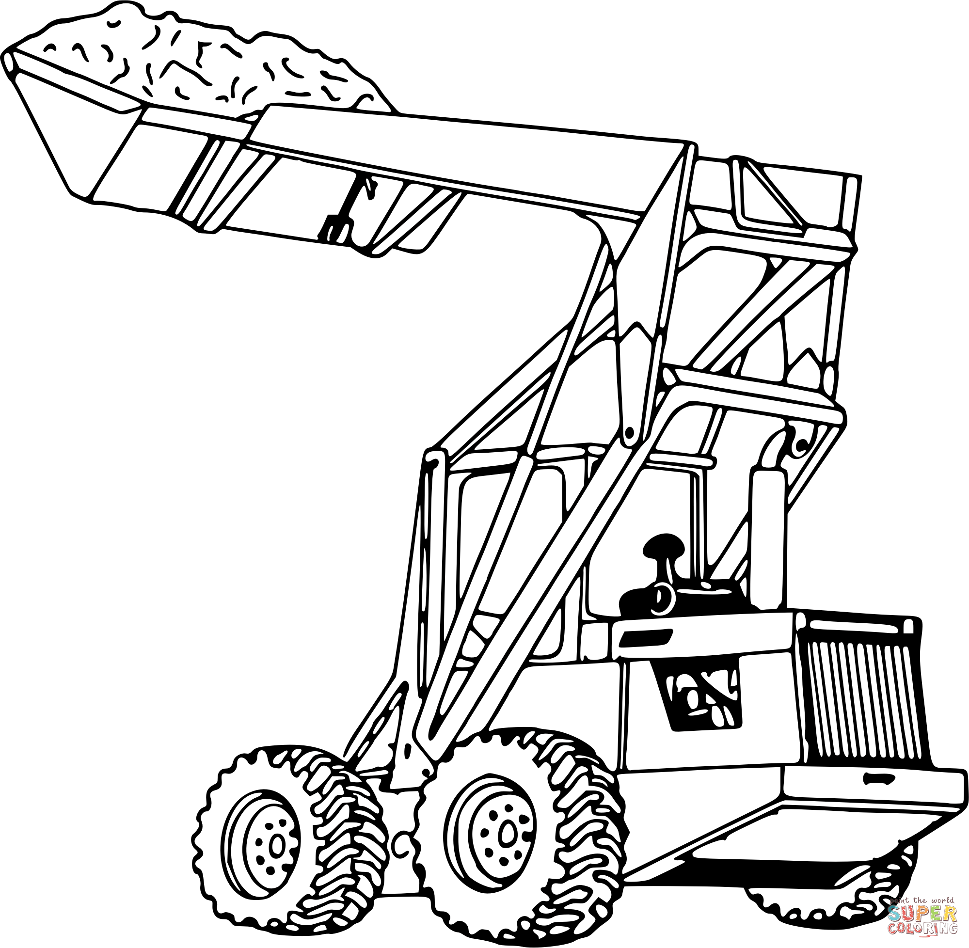 Detail Radlader Zum Ausmalen Nomer 3
