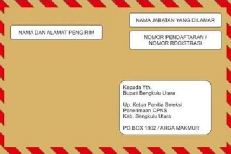 Detail Gambar Amplop Pengiriman Cpns 2018 Kemenhumkam Nomer 14