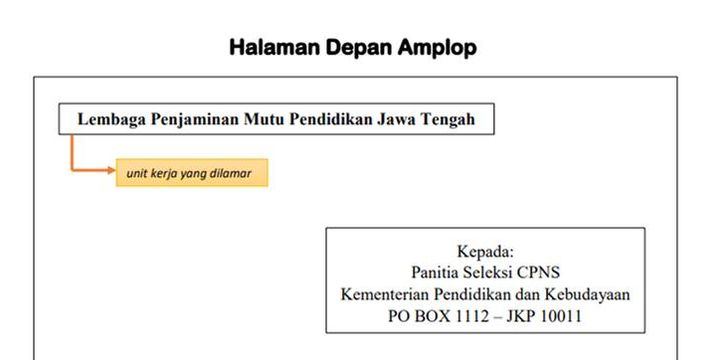 Detail Gambar Amplop Pengiriman Cpns 2018 Kemenhumkam Nomer 16