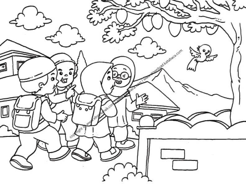 Detail Gambar Anak Anak Mewarnai Nomer 4