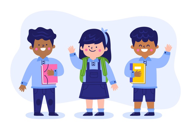 Detail Gambar Anak Anak Sekolah Flat Design Nomer 4