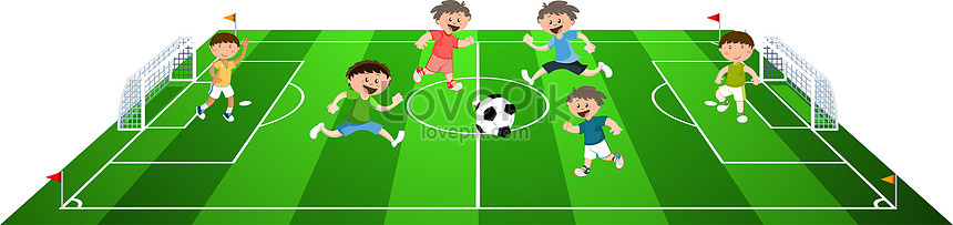 Detail Gambar Anak Bermain Bola Kartun Nomer 45