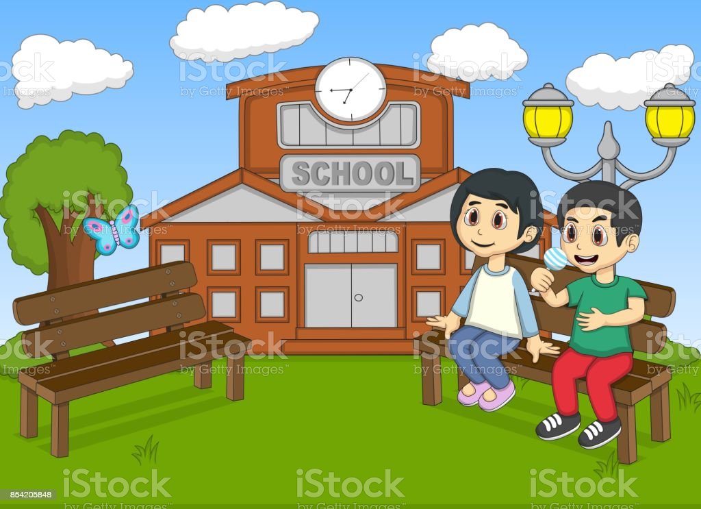 Detail Gambar Anak Bermain Di Sekolah Kartun Nomer 28