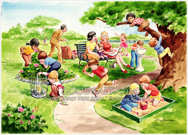 Detail Gambar Anak Bermain Di Taman Nomer 12