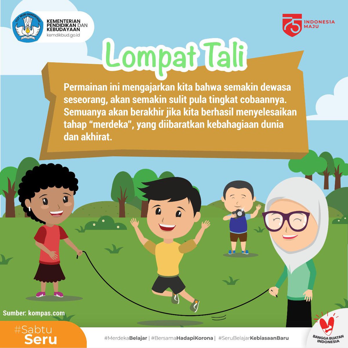 Detail Gambar Anak Bermain Lompat Tali Kartun Nomer 20