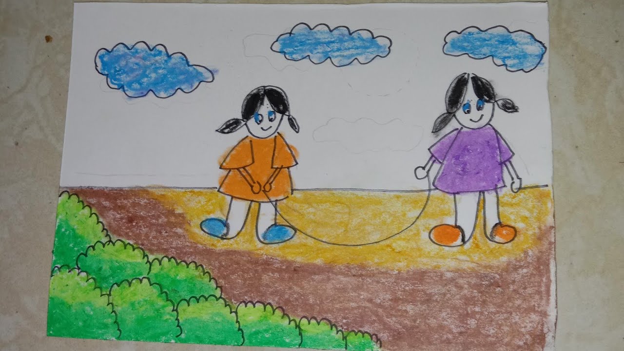 Detail Gambar Anak Bermain Lompat Tali Kartun Nomer 44