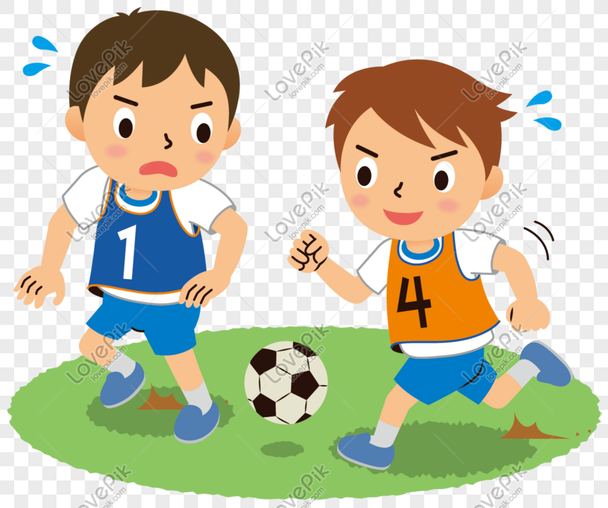 Gambar Anak Bermain Sepak Bola Kartun - KibrisPDR