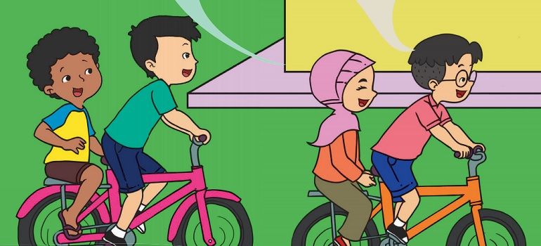 Detail Gambar Anak Bersepeda Kartun Nomer 23