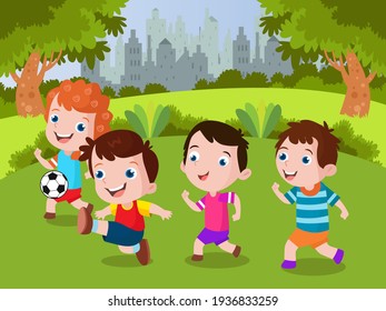 Detail Gambar Anak Children Playing Cartoon Nomer 19