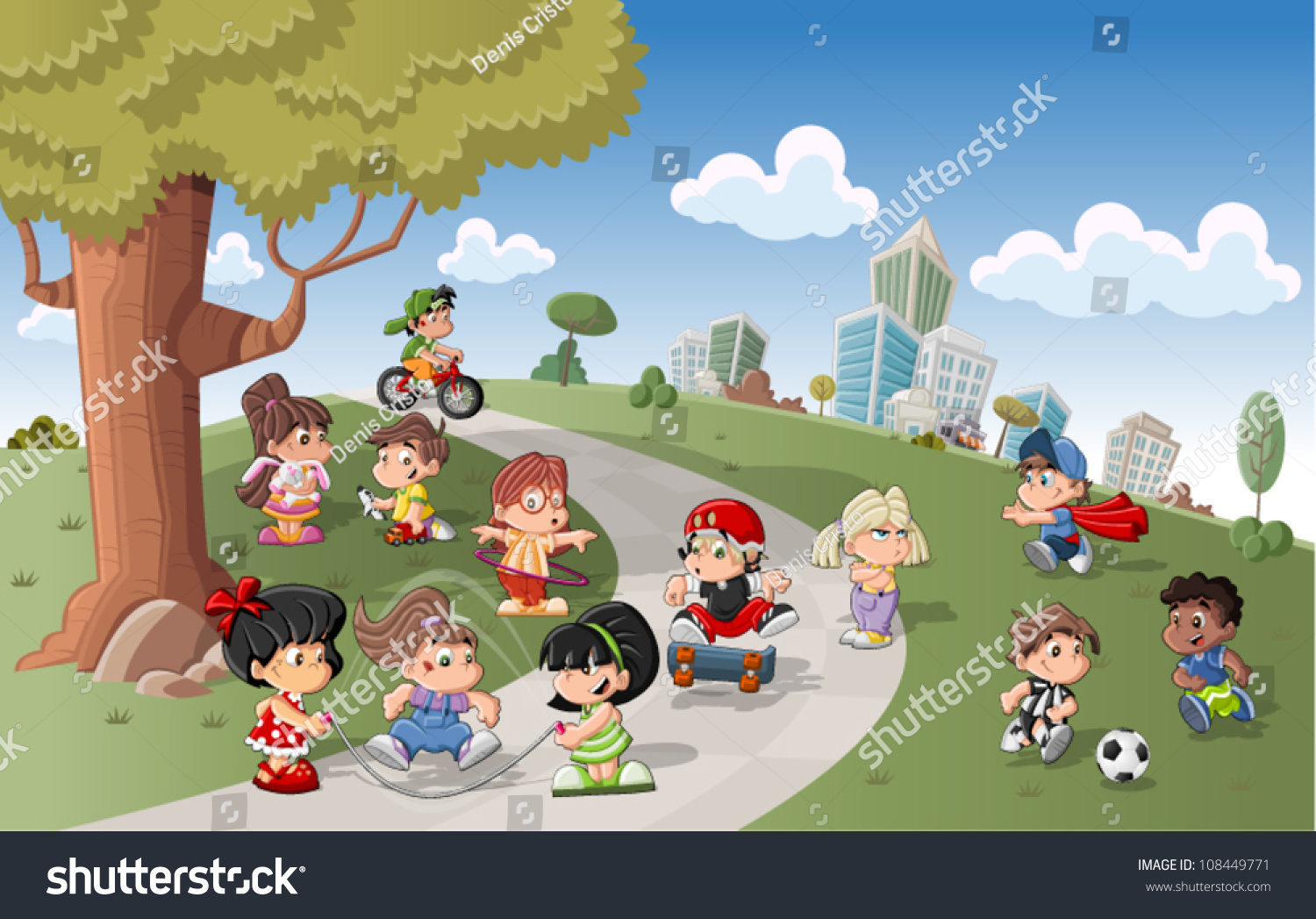 Detail Gambar Anak Children Playing Cartoon Nomer 26