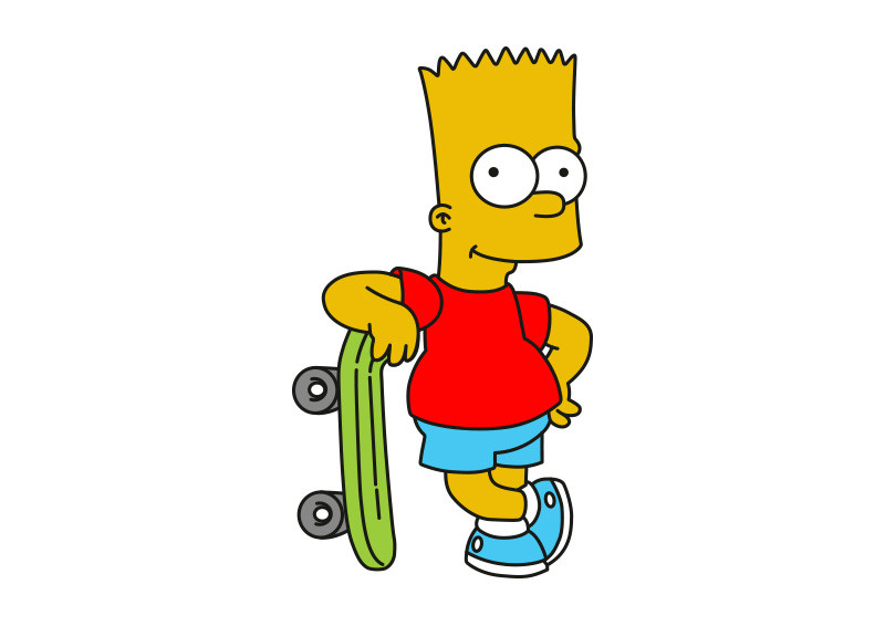 Detail Bart Simpson And Skateboard Nomer 17