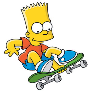 Detail Bart Simpson And Skateboard Nomer 9