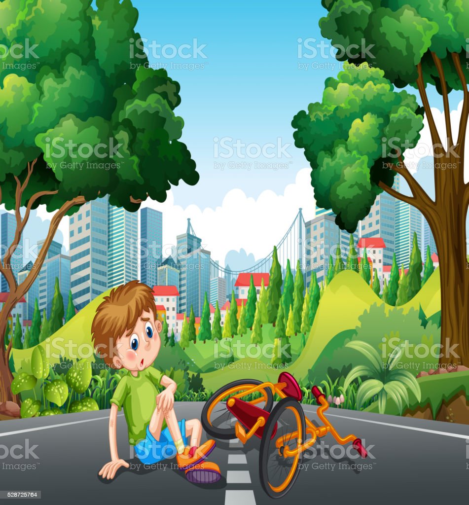 Gambar Anak Jatuh Dari Sepeda Kartun - KibrisPDR