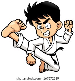 Detail Gambar Anak Karate Kartun Nomer 7