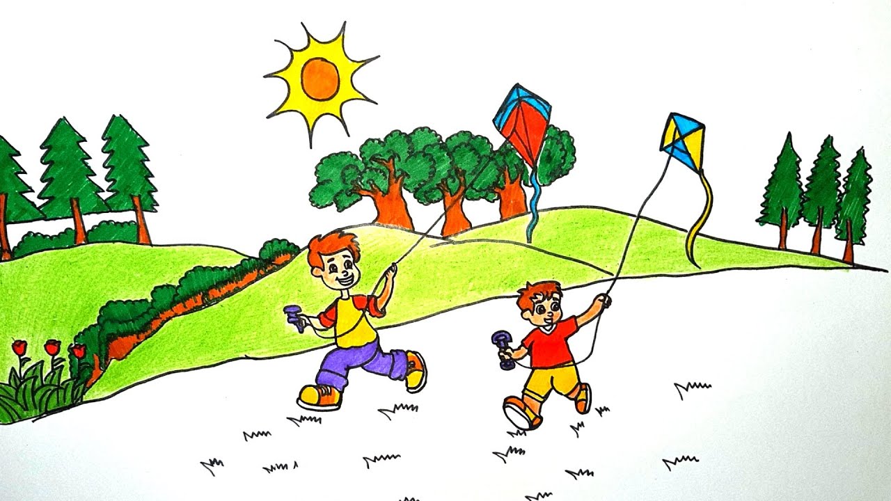 Detail Gambar Anak Main Layangan Nomer 27