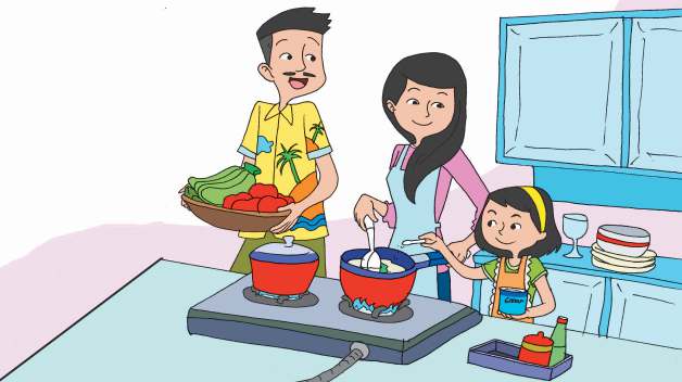 Detail Gambar Anak Membantu Ibu Memasak Nomer 8