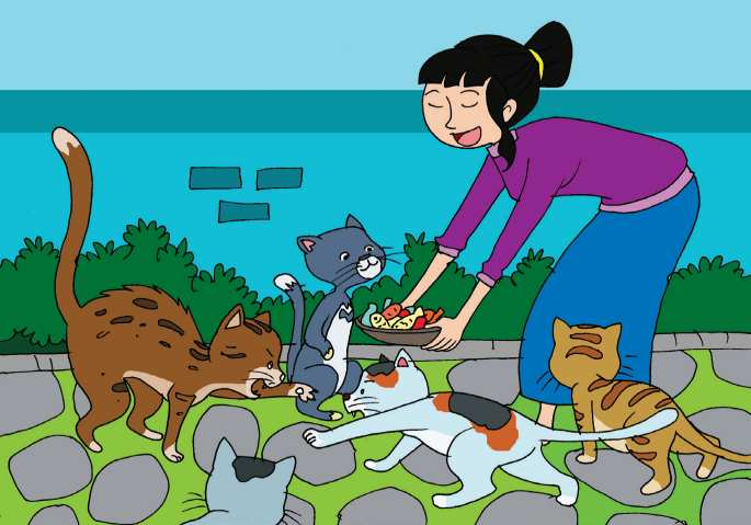 Detail Gambar Anak Memberi Makan Kucing Nomer 19