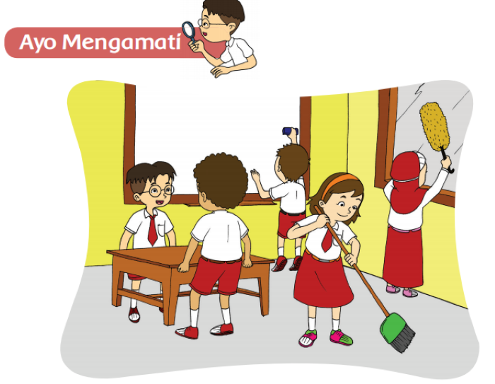 Detail Gambar Anak Membersihkan Kelas Nomer 5