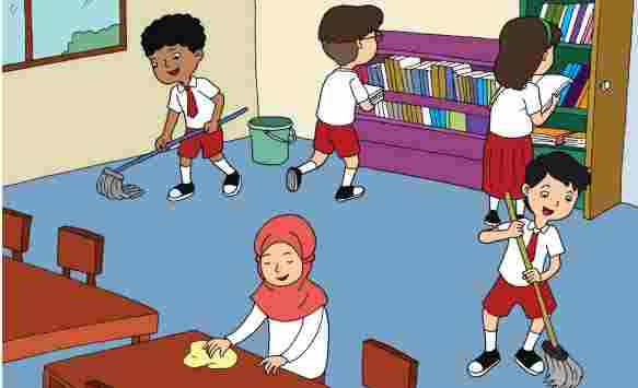 Detail Gambar Anak Membersihkan Kelas Nomer 6