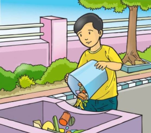 Detail Gambar Anak Membuang Sampah Nomer 2