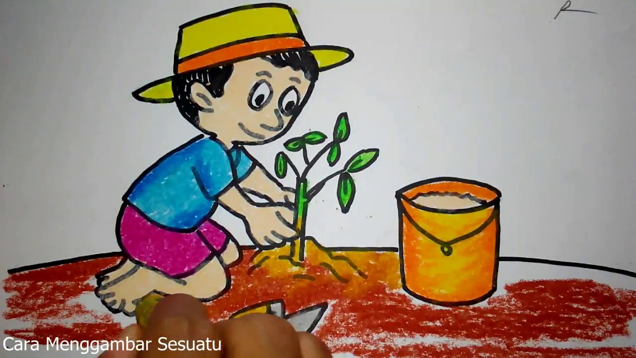 Detail Gambar Anak Menanam Bunga Nomer 15