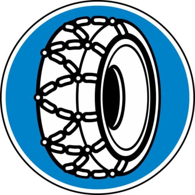 Detail Verkehrszeichen Schneeketten Nomer 5