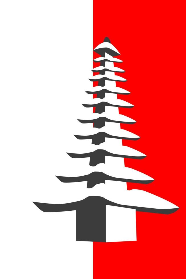 Detail Flagge Mit Tempel Nomer 11
