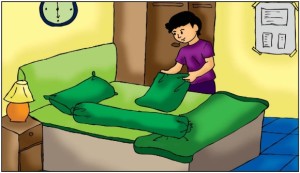 Detail Gambar Anak Merapikan Tempat Tidur Nomer 12