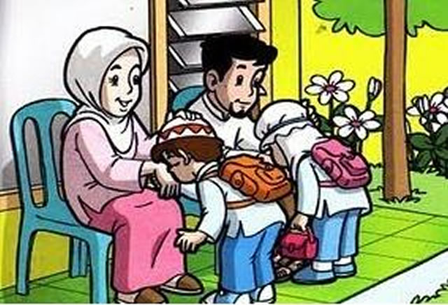 Detail Gambar Anak Muslim Belajar Dengan Orang Tua Kartun Nomer 33