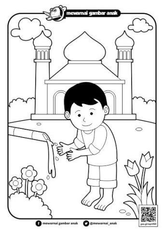 Detail Gambar Anak Muslim Untuk Mewarnai Nomer 47