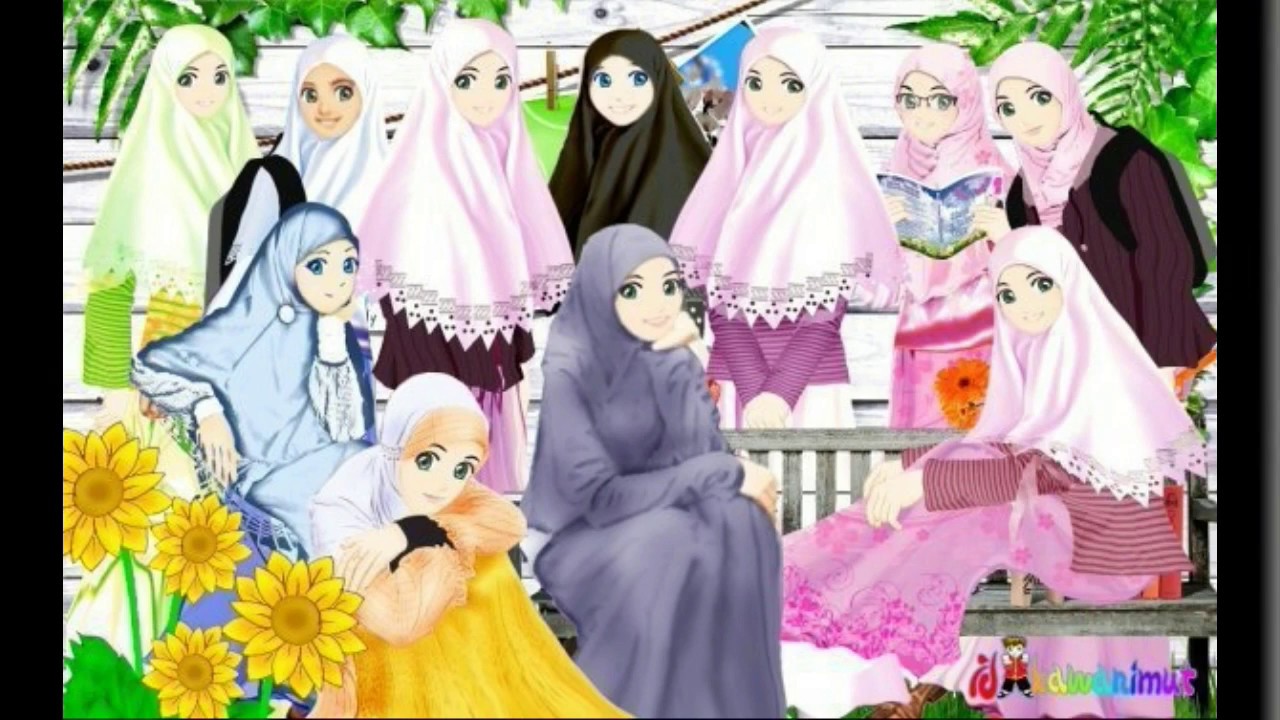 Detail Gambar Anak Muslimah Cantik Kartun Nomer 6