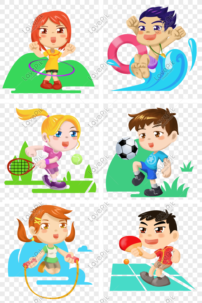 Detail Gambar Anak Olahraga Kartun Nomer 6